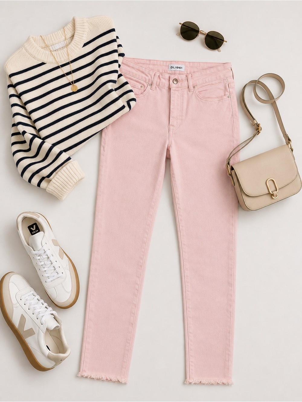 DL1961 Soft Pink Florence Instasculpt High-Rise Jeans- 28
